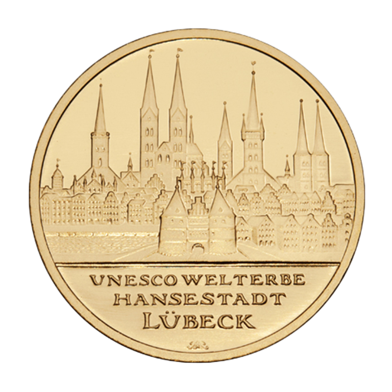 "Lübeck" 2007 - Deutschland 100 Euro 1/2 oz Goldmünze