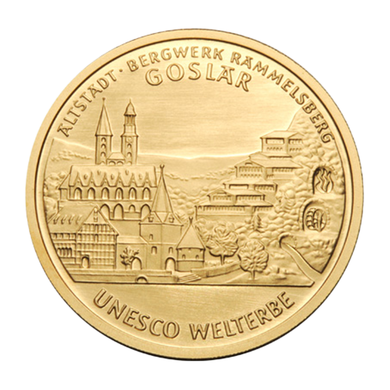 "Goslar" 2008 - Deutschland 100 Euro 1/2 oz Goldmünze