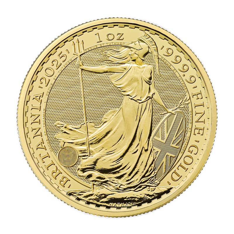 Britannia 2025 - Vereinigtes Königreich 1 oz Goldmünze