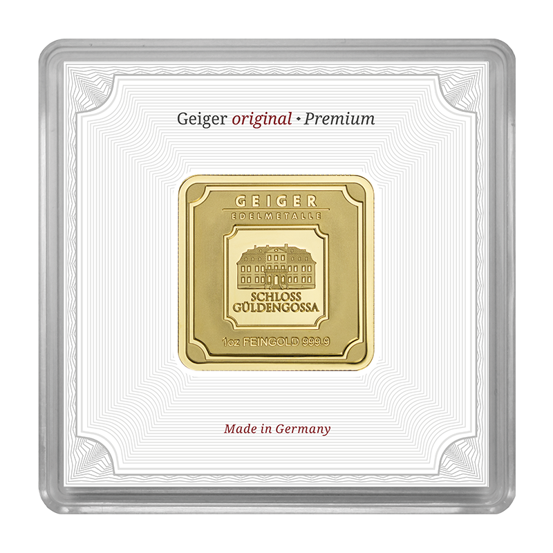 Geiger original Goldbarren