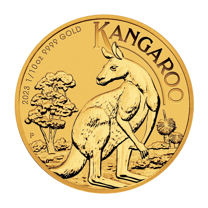 Känguru Nugget (Kangaroo) - Australien 1/10 oz Goldmünze