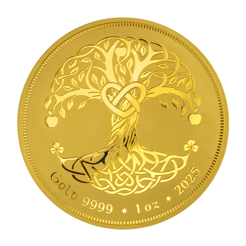 Gold tree of life Tara 2025 - 1 oz Goldmedaille .9999 BU in quadr. Kapsel