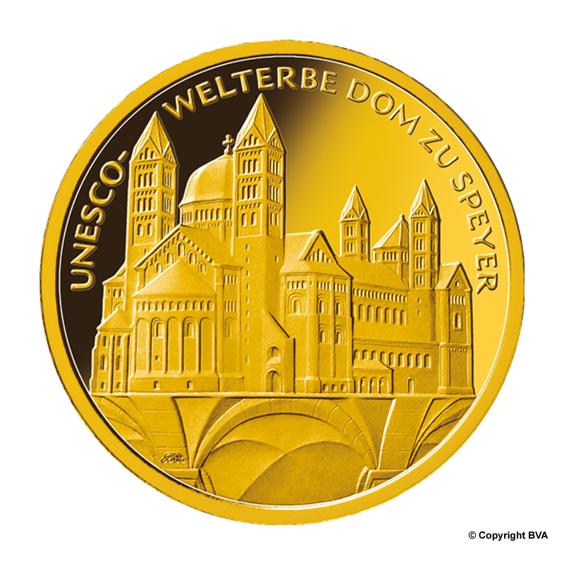 "Dom zu Speyer" 2019 - Deutschland 100 Euro 1/2 oz Goldmünze