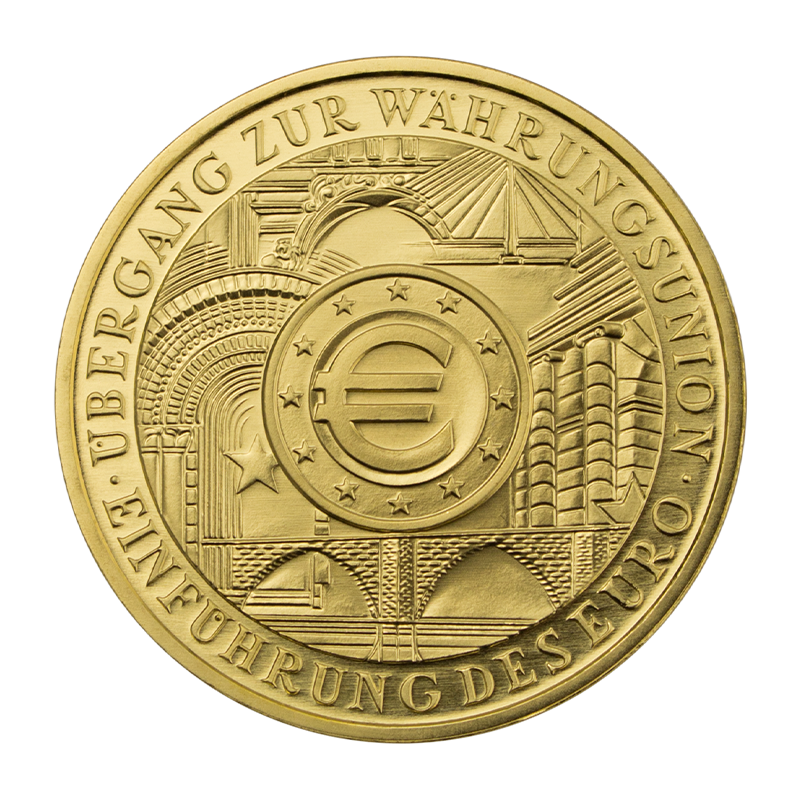 200 Euro Goldmünze "Euro-Einführung" 2002 - Deutschland 1 oz Goldmünze - diverse Prägestätten