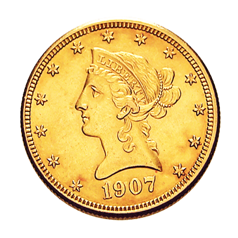 Liberty Coronet Head Eagle - USA 10 USD Goldmünze