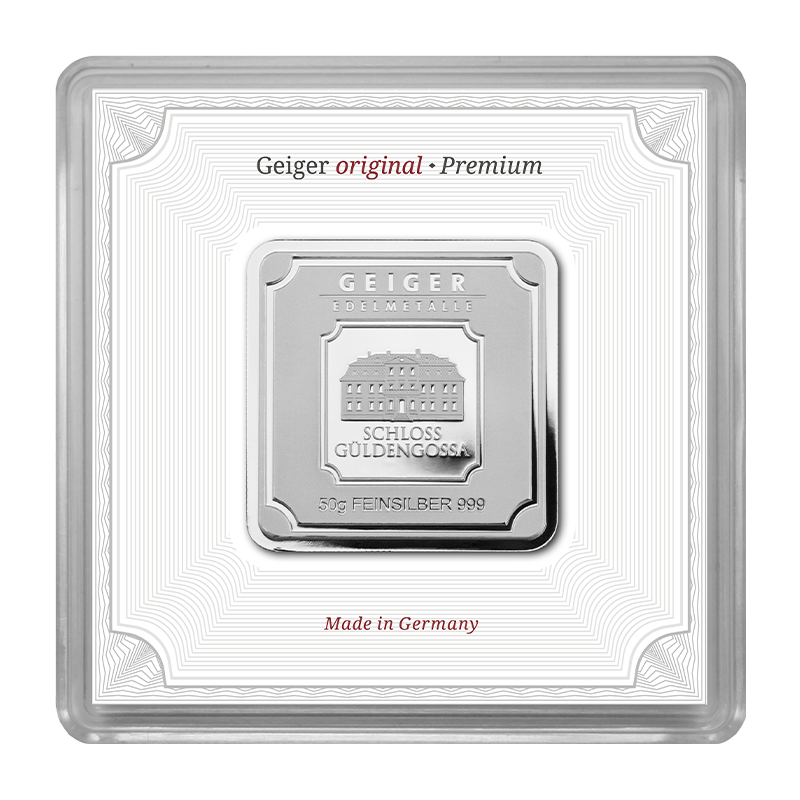 Geiger original Silberbarren