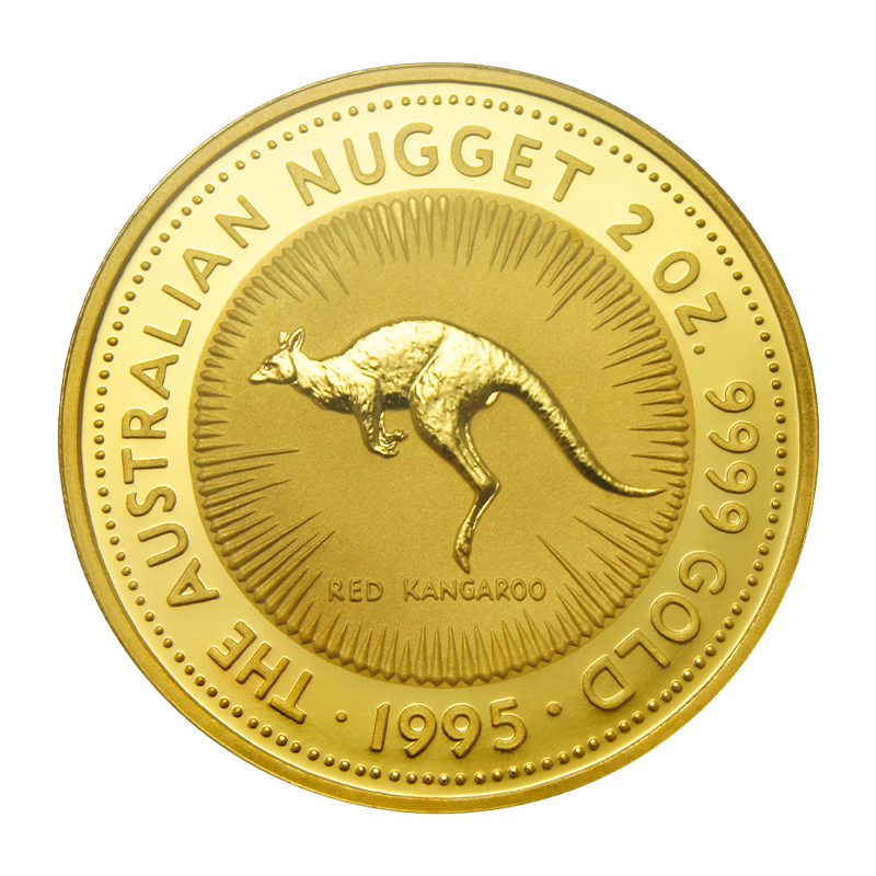 Känguru Nugget (Kangaroo) - Australien 2 oz Goldmünze